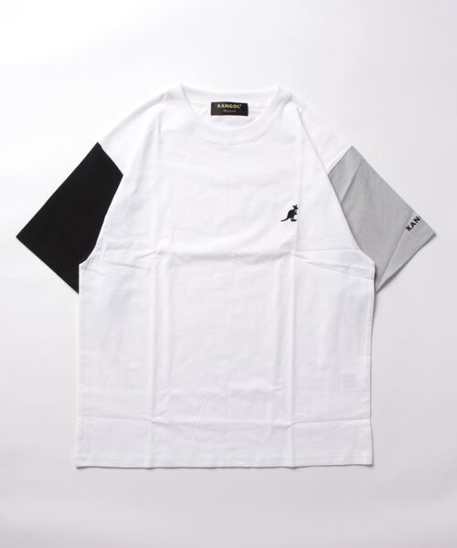KANGOL(カンゴール)の「【KANGOL】(BL)(Tシャツ/カットソー・メンズ・グレー/ブラック/グリーン/ホワイト/ホワイト系その他・MEDIUM)」の3枚目の写真