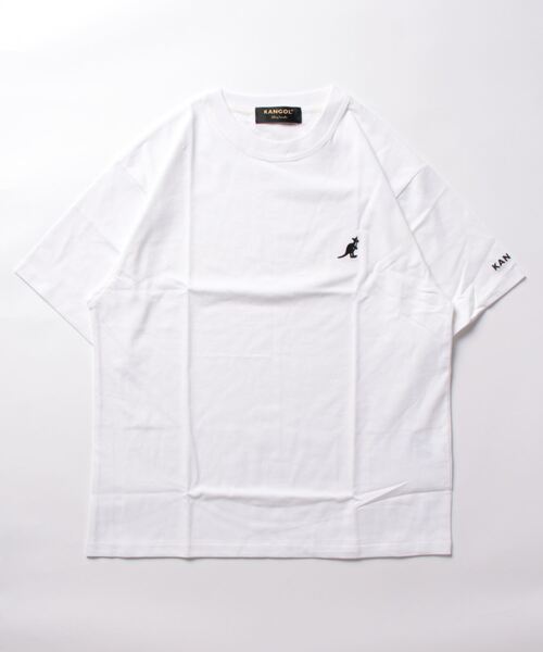 KANGOL(カンゴール)の「【KANGOL】(BL)(Tシャツ/カットソー・メンズ・グレー/ブラック/グリーン/ホワイト/ホワイト系その他・MEDIUM)」の2枚目の写真