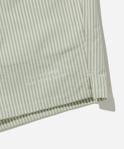 Saturdays NYC（サタデーズ ニューヨークシティ ）の「Timothy Seersucker Swim Short（その他パンツ・メンズ・グレー/サックスブルー/イエロー・X-SMALL/XL/L/M/S）」の15枚目の写真