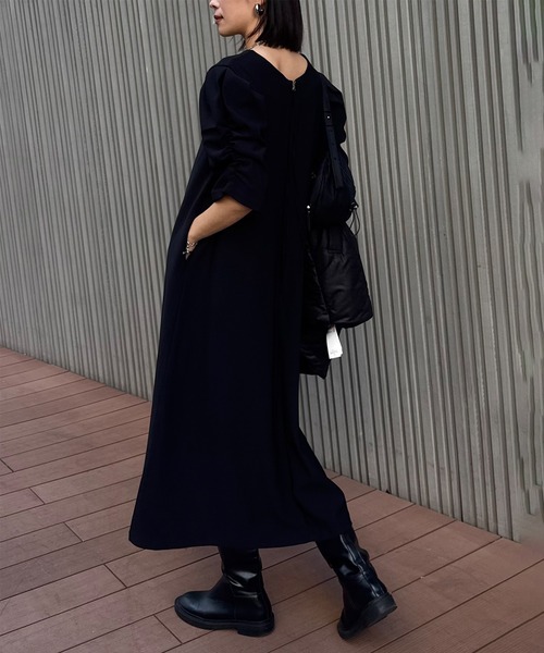 Puff sleeve Long One piece
