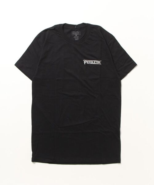 PENDLETON(ペンドルトン)の「ダイヤモンドストライプグラフィック Tシャツ(Tシャツ/カットソー・メンズ・ブラック・LARGE/MEDIUM/SMALL)」の1枚目の写真