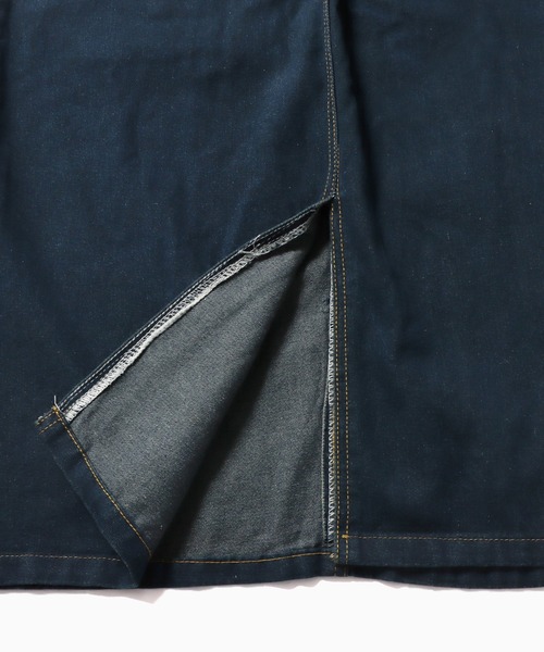 ROOPTOKYO（ループトウキョウ）の「Vネックデニムジャンパースカート（ワンピース・レディース・ブルー・S/M/L/XL）」の4枚目の写真