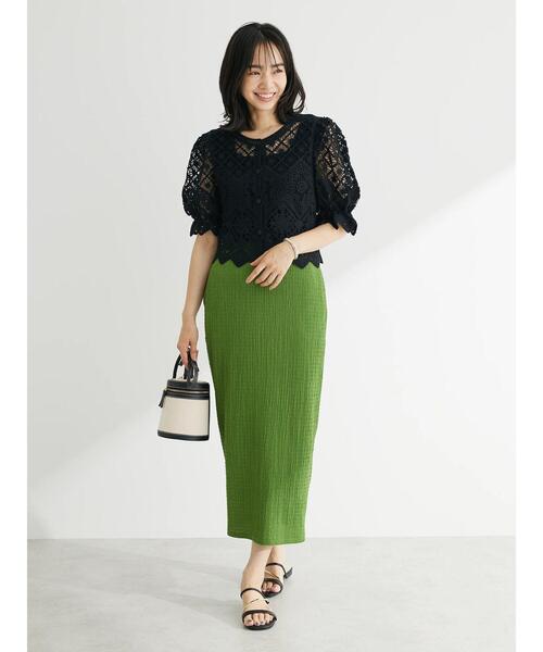 Sugar spoon(シュガースプーン)の「・SUGAR SPOON 2wayクロシェカーディガン(カーディガン/ボレロ・レディース・ブラック/アイボリー/ピンク・FREE)」の8枚目の写真