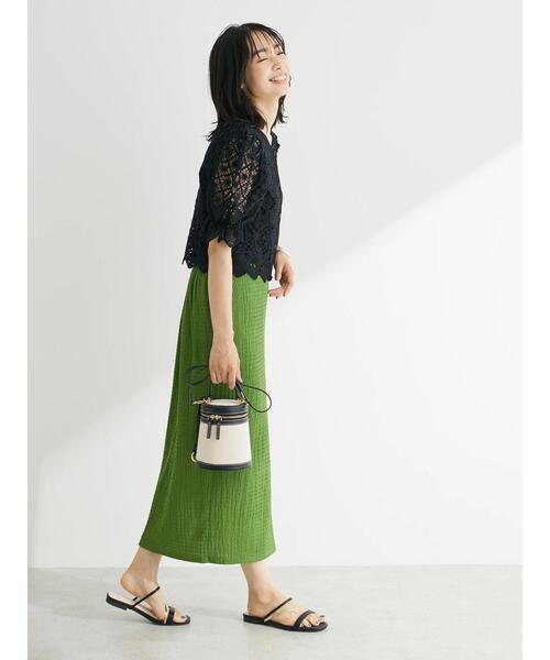 Sugar spoon(シュガースプーン)の「・SUGAR SPOON 2wayクロシェカーディガン(カーディガン/ボレロ・レディース・ブラック/アイボリー/ピンク・FREE)」の9枚目の写真