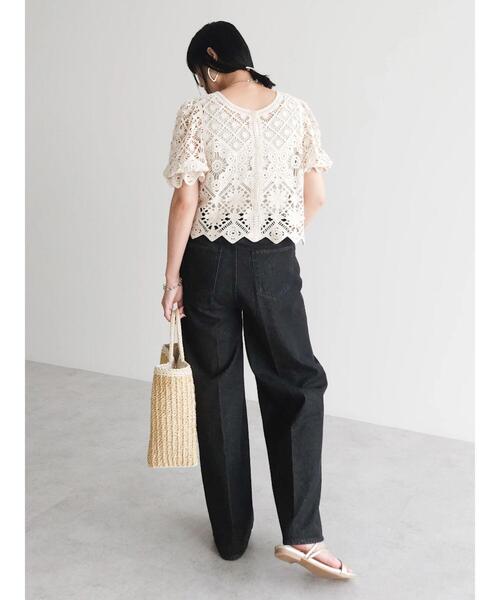 Sugar spoon(シュガースプーン)の「・SUGAR SPOON 2wayクロシェカーディガン(カーディガン/ボレロ・レディース・ブラック/アイボリー/ピンク・FREE)」の19枚目の写真