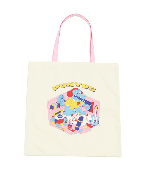 PUNYUS（プニュズ）の「ワニルームトートバッグ（トートバッグ・レディース・ライトグレー/アイボリー・FREE）」の4枚目の写真