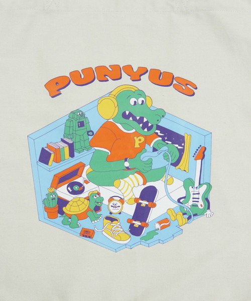 PUNYUS（プニュズ）の「ワニルームトートバッグ（トートバッグ・レディース・ライトグレー/アイボリー・FREE）」の6枚目の写真