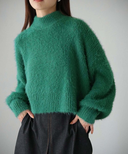 cheriella（シェリエラ）の「【cheriella】WEB限定フェザーニットプルオーバー（ニット/セーター・レディース・アイボリー/ブラック/レッド/グリーン・M）」の21枚目の写真