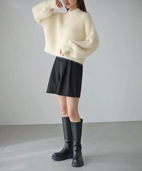 cheriella（シェリエラ）の「【cheriella】WEB限定フェザーニットプルオーバー（ニット/セーター・レディース・アイボリー/ブラック/レッド/グリーン・M）」の11枚目の写真