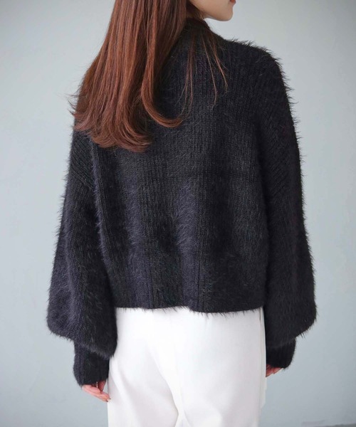 cheriella（シェリエラ）の「【cheriella】WEB限定フェザーニットプルオーバー（ニット/セーター・レディース・アイボリー/ブラック/レッド/グリーン・M）」の17枚目の写真