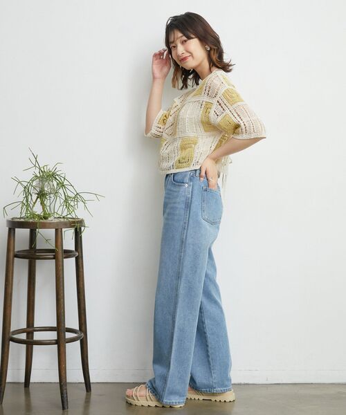RETRO GIRL(レトロガール)の「2WAYクロシェカーデ(カーディガン/ボレロ・レディース・グリーン/ナチュラル/ブルー系その他/イエロー系その他・FREE)」の16枚目の写真