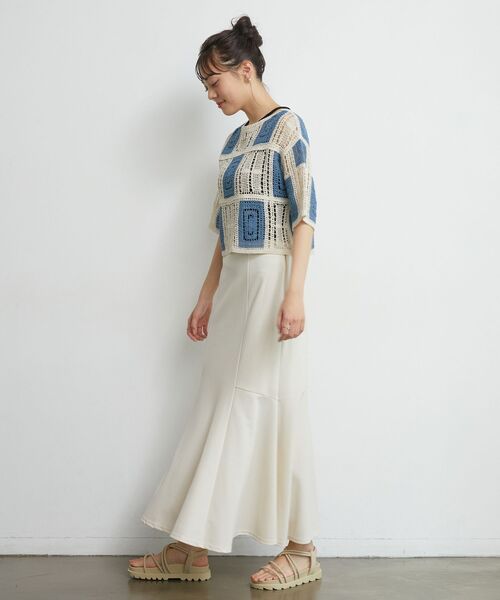 RETRO GIRL(レトロガール)の「2WAYクロシェカーデ(カーディガン/ボレロ・レディース・グリーン/ナチュラル/ブルー系その他/イエロー系その他・FREE)」の14枚目の写真