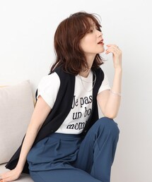 DRESKIP | 【USAコットン】 こなれ見え 袖ロ-ルアップTシャツ(Tシャツ/カットソー)