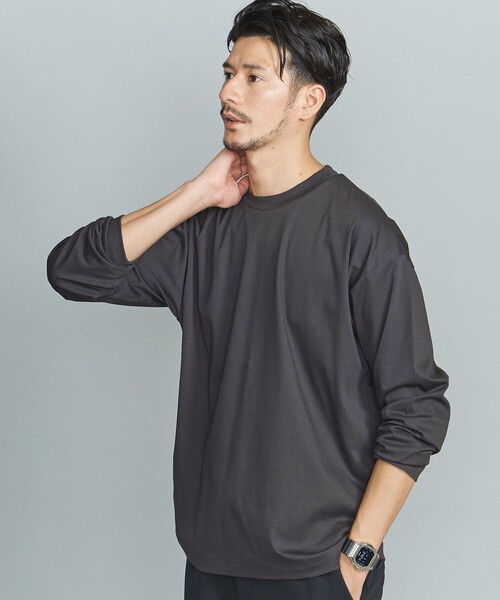 BEAUTY&YOUTH UNITED ARROWS(ビューティーアンドユースユナイテッドアローズ)の「【WEB限定 WARDROBE SMART】NORITAKE クルーネック リラックス テーパード カットソー(Tシャツ/カットソー・メンズ・ホワイト/ブラック/ダークグレー/その他1・S/M/L/XL)」の3枚目の写真