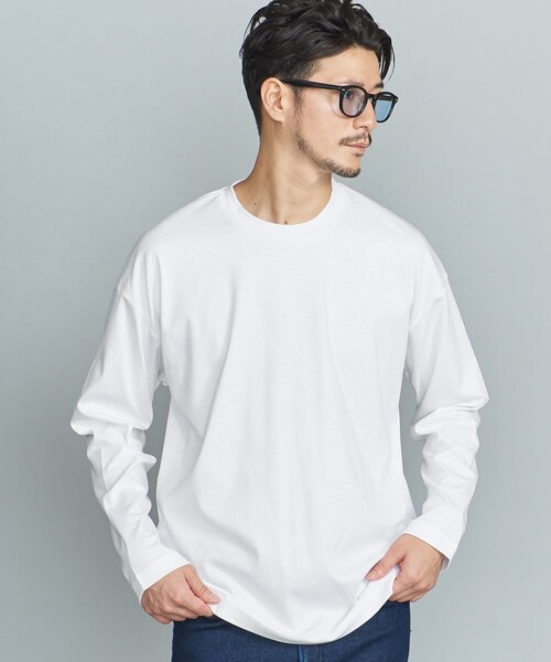 BEAUTY&YOUTH UNITED ARROWS(ビューティーアンドユースユナイテッドアローズ)の「【WEB限定 WARDROBE SMART】NORITAKE クルーネック リラックス テーパード カットソー(Tシャツ/カットソー・メンズ・ホワイト/ブラック/ダークグレー/その他1・S/M/L/XL)」の5枚目の写真