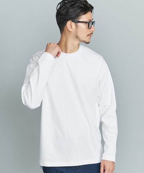 BEAUTY&YOUTH UNITED ARROWS(ビューティーアンドユースユナイテッドアローズ)の「【WEB限定 WARDROBE SMART】NORITAKE クルーネック リラックス テーパード カットソー(Tシャツ/カットソー・メンズ・ホワイト/ブラック/ダークグレー/その他1・S/M/L/XL)」の6枚目の写真