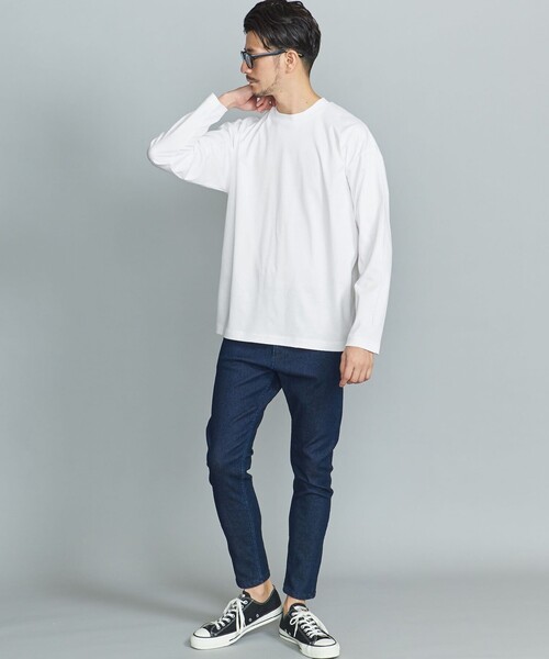 BEAUTY&YOUTH UNITED ARROWS(ビューティーアンドユースユナイテッドアローズ)の「【WEB限定 WARDROBE SMART】NORITAKE クルーネック リラックス テーパード カットソー(Tシャツ/カットソー・メンズ・ホワイト/ブラック/ダークグレー/その他1・S/M/L/XL)」の7枚目の写真