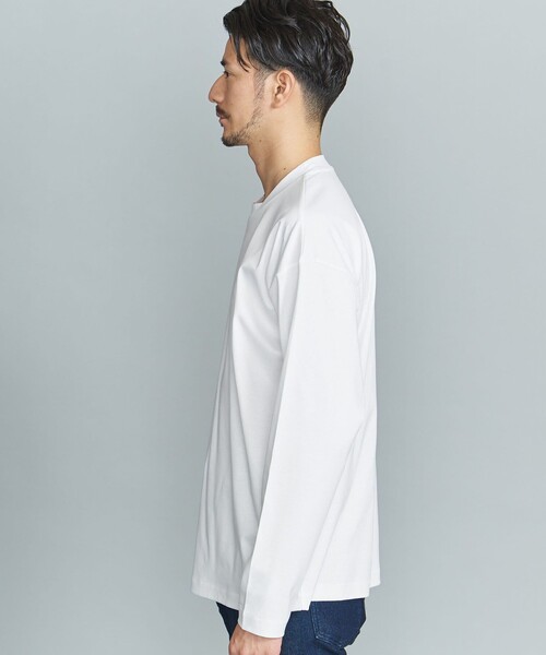 BEAUTY&YOUTH UNITED ARROWS(ビューティーアンドユースユナイテッドアローズ)の「【WEB限定 WARDROBE SMART】NORITAKE クルーネック リラックス テーパード カットソー(Tシャツ/カットソー・メンズ・ホワイト/ブラック/ダークグレー/その他1・S/M/L/XL)」の8枚目の写真