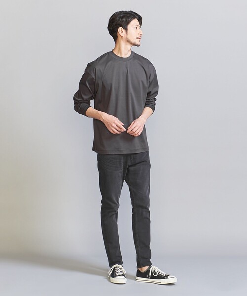 BEAUTY&YOUTH UNITED ARROWS(ビューティーアンドユースユナイテッドアローズ)の「【WEB限定 WARDROBE SMART】NORITAKE クルーネック リラックス テーパード カットソー(Tシャツ/カットソー・メンズ・ホワイト/ブラック/ダークグレー/その他1・S/M/L/XL)」の19枚目の写真