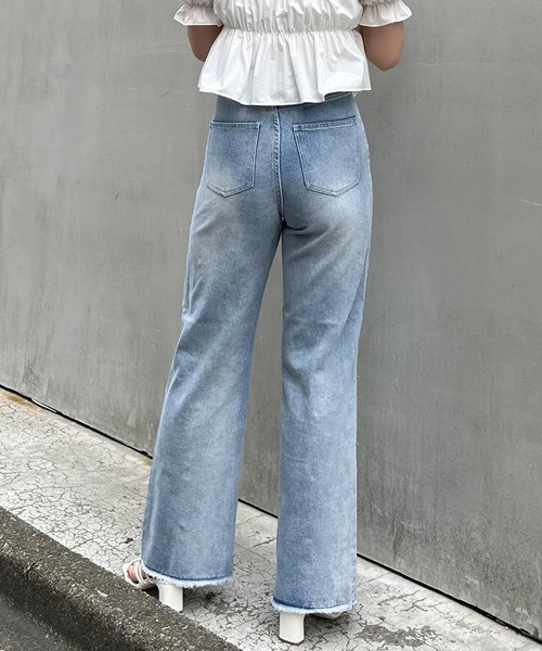 INGNI(イング)の「ビジュー付デニムパンツ(デニムパンツ・レディース・ブルー系その他4/ブルー系その他6/ブルー系その他7/ブルー系5・FREE)」の18枚目の写真