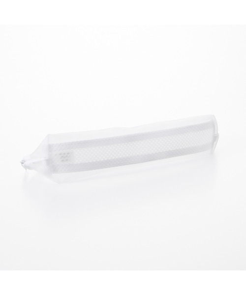 無印良品（ムジルシリョウヒン）の「サイドメッシュ歯ブラシポーチ・Ｌ　約２１．５×４．５×７ｃｍ（ポーチ・レディース・ホワイト・FREE）」の3枚目の写真