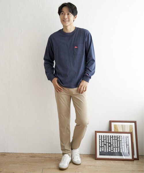 ikka(イッカ)の「URBAN NATURE LIFE ロゴワッペンポケットロンT(Tシャツ/カットソー・メンズ・ブラック/オフホワイト/マスタード/ブルー・S/M/L/XL)」の19枚目の写真