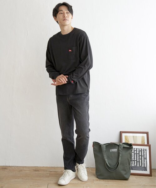 ikka(イッカ)の「URBAN NATURE LIFE ロゴワッペンポケットロンT(Tシャツ/カットソー・メンズ・ブラック/オフホワイト/マスタード/ブルー・S/M/L/XL)」の15枚目の写真