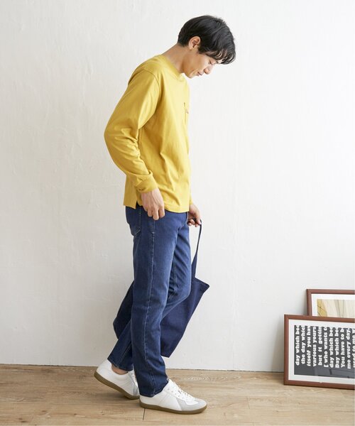 ikka(イッカ)の「URBAN NATURE LIFE ロゴワッペンポケットロンT(Tシャツ/カットソー・メンズ・ブラック/オフホワイト/マスタード/ブルー・S/M/L/XL)」の13枚目の写真