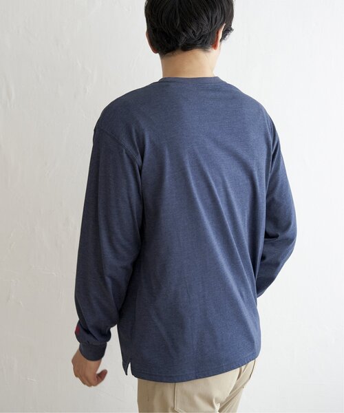 ikka(イッカ)の「URBAN NATURE LIFE ロゴワッペンポケットロンT(Tシャツ/カットソー・メンズ・ブラック/オフホワイト/マスタード/ブルー・S/M/L/XL)」の11枚目の写真