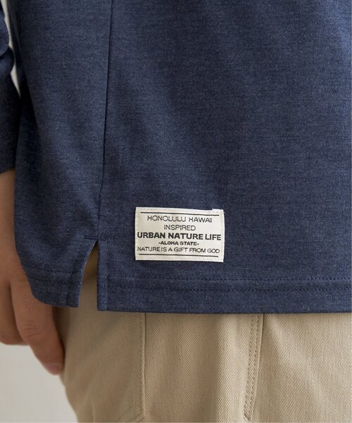 ikka(イッカ)の「URBAN NATURE LIFE ロゴワッペンポケットロンT(Tシャツ/カットソー・メンズ・ブラック/オフホワイト/マスタード/ブルー・S/M/L/XL)」の8枚目の写真