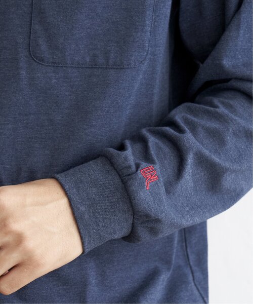 ikka(イッカ)の「URBAN NATURE LIFE ロゴワッペンポケットロンT(Tシャツ/カットソー・メンズ・ブラック/オフホワイト/マスタード/ブルー・S/M/L/XL)」の7枚目の写真