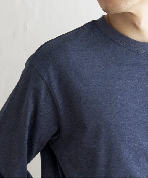 ikka(イッカ)の「URBAN NATURE LIFE ロゴワッペンポケットロンT(Tシャツ/カットソー・メンズ・ブラック/オフホワイト/マスタード/ブルー・S/M/L/XL)」の5枚目の写真