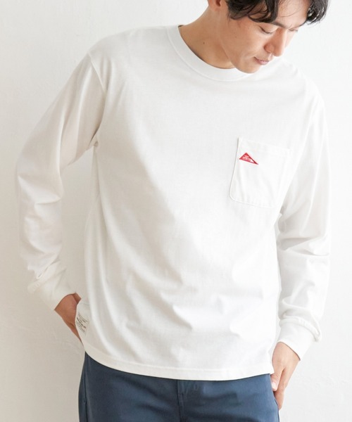 ikka(イッカ)の「URBAN NATURE LIFE ロゴワッペンポケットロンT(Tシャツ/カットソー・メンズ・ブラック/オフホワイト/マスタード/ブルー・S/M/L/XL)」の2枚目の写真