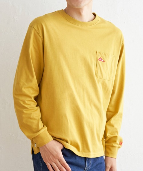 ikka(イッカ)の「URBAN NATURE LIFE ロゴワッペンポケットロンT(Tシャツ/カットソー・メンズ・ブラック/オフホワイト/マスタード/ブルー・S/M/L/XL)」の1枚目の写真