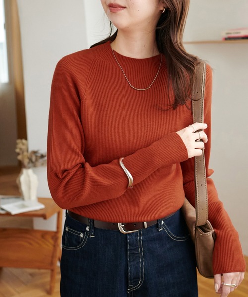 新色追加】リブハイネックプルオーバー《WEB限定カラーあり》（ニット
