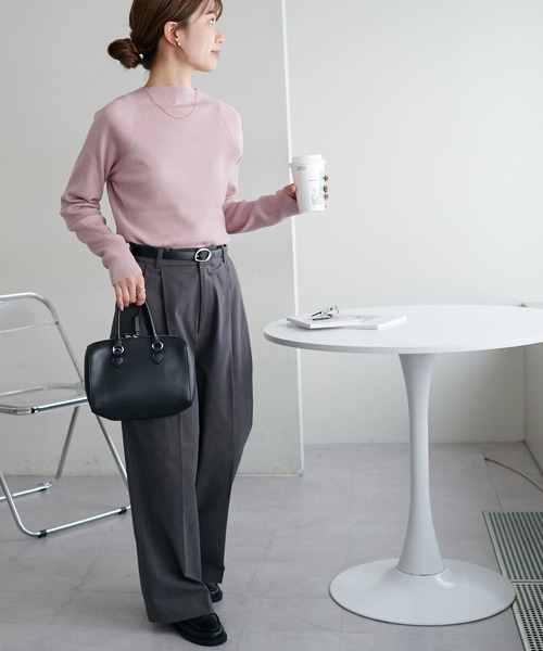 新色追加】リブハイネックプルオーバー《WEB限定カラーあり》（ニット