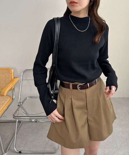 セール】【新色追加】リブハイネックプルオーバー《WEB限定カラーあり