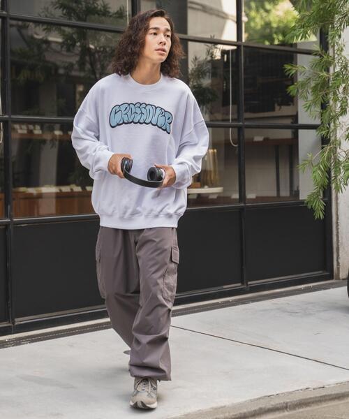 WEGO（ウィゴー）の「WEGO/ヘビーウエイト刺繍グラフィックプルオーバー（スウェット・メンズ・ダークグリーン/グレー/ホワイト/ブラック・MEDIUM/LARGE）」の5枚目の写真