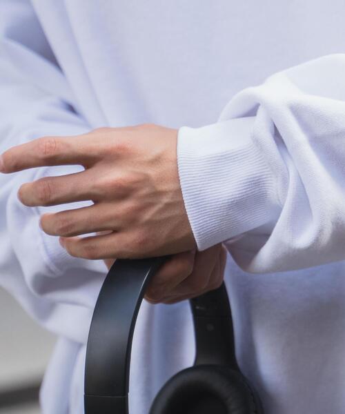 WEGO（ウィゴー）の「WEGO/ヘビーウエイト刺繍グラフィックプルオーバー（スウェット・メンズ・ダークグリーン/グレー/ホワイト/ブラック・MEDIUM/LARGE）」の12枚目の写真