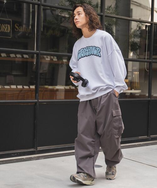 WEGO（ウィゴー）の「WEGO/ヘビーウエイト刺繍グラフィックプルオーバー（スウェット・メンズ・ダークグリーン/グレー/ホワイト/ブラック・MEDIUM/LARGE）」の15枚目の写真