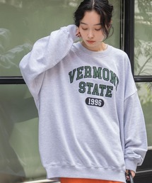 WEGO/ヘビーウエイト刺繍グラフィックプルオーバー