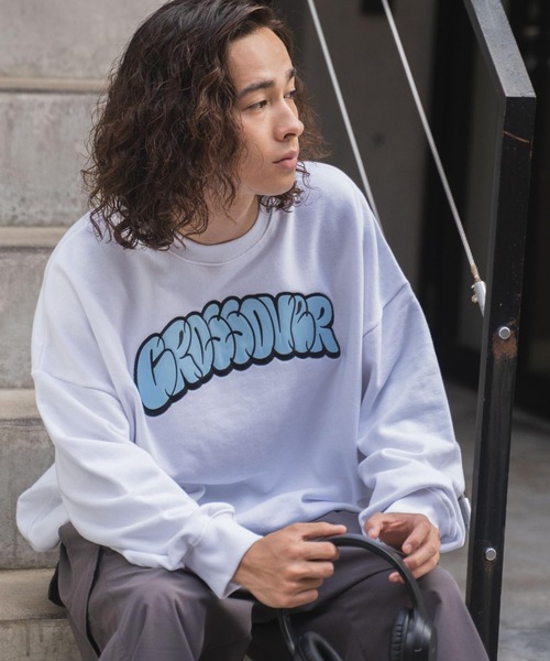 WEGO（ウィゴー）の「WEGO/ヘビーウエイト刺繍グラフィックプルオーバー（スウェット・メンズ・ダークグリーン/グレー/ホワイト/ブラック・MEDIUM/LARGE）」の2枚目の写真