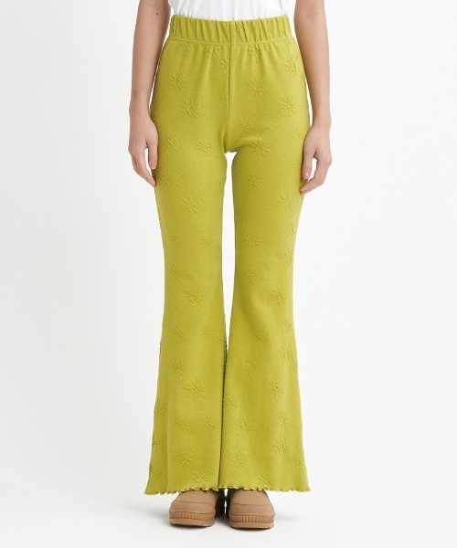 ROXY(ロキシー)の「EVENING FLOWER PANTS/ロキシージャガードデイジーライクフレアパンツ(その他パンツ・レディース・ブラウン/グリーン/ブラック・MEDIUM/SMALL/LARGE)」の12枚目の写真
