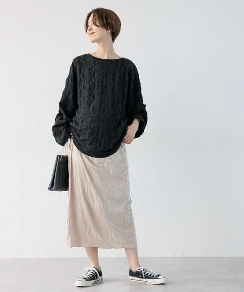 LEPSIM(レプシィム)の「【産前・産後対応】マタニティ/ベロアナロースカート 975467(マタニティウェア/グッズ・レディース・ブラック/ベージュ系その他・FREE)」の7枚目の写真