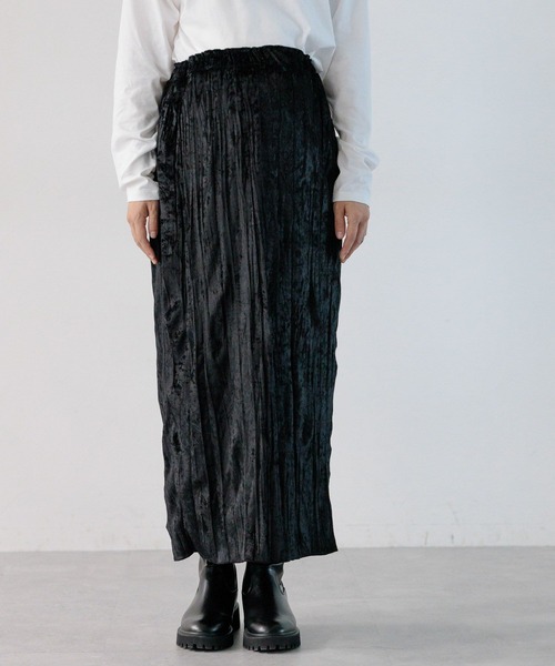 LEPSIM(レプシィム)の「【産前・産後対応】マタニティ/ベロアナロースカート 975467(マタニティウェア/グッズ・レディース・ブラック/ベージュ系その他・FREE)」の10枚目の写真