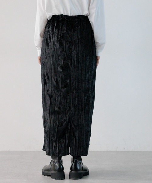 LEPSIM(レプシィム)の「【産前・産後対応】マタニティ/ベロアナロースカート 975467(マタニティウェア/グッズ・レディース・ブラック/ベージュ系その他・FREE)」の12枚目の写真