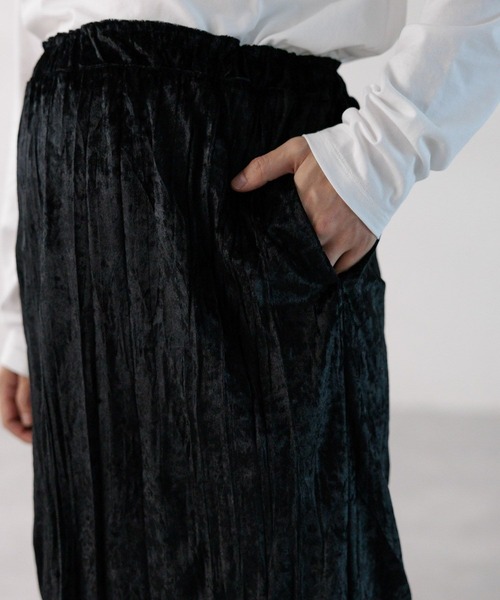 LEPSIM(レプシィム)の「【産前・産後対応】マタニティ/ベロアナロースカート 975467(マタニティウェア/グッズ・レディース・ブラック/ベージュ系その他・FREE)」の14枚目の写真