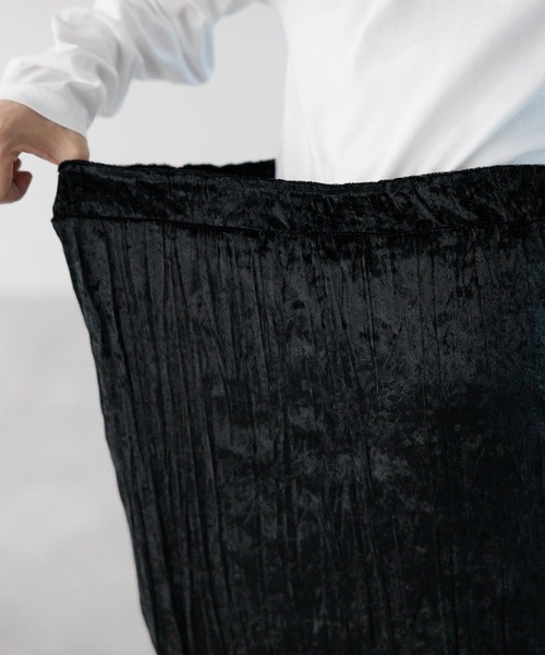 LEPSIM(レプシィム)の「【産前・産後対応】マタニティ/ベロアナロースカート 975467(マタニティウェア/グッズ・レディース・ブラック/ベージュ系その他・FREE)」の15枚目の写真