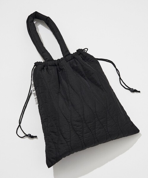 WEEKEND(ER)（ウィークエンダー）の「WEEKEND(ER)×FREAK'S STORE/ウィークエンダー×フリークスストア 別注 ナイロン キルト トートバッグ（トートバッグ・レディース・ベージュ/オレンジ/ライム/ブラック・ONE SIZE）」の5枚目の写真