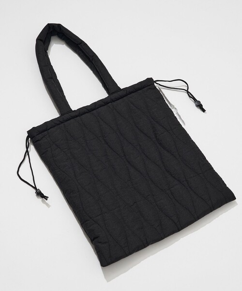 WEEKEND(ER)（ウィークエンダー）の「WEEKEND(ER)×FREAK'S STORE/ウィークエンダー×フリークスストア 別注 ナイロン キルト トートバッグ（トートバッグ・レディース・ベージュ/オレンジ/ライム/ブラック・ONE SIZE）」の7枚目の写真